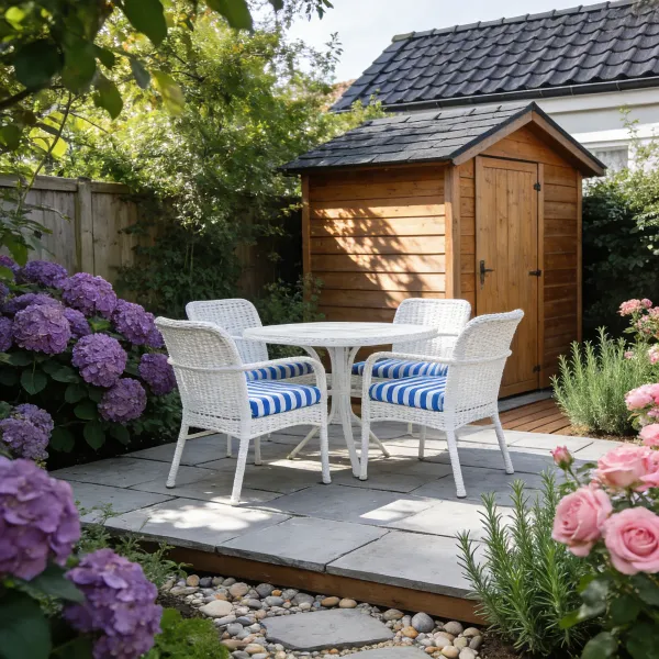 Hoe je een kleine achtertuin groter laat lijken