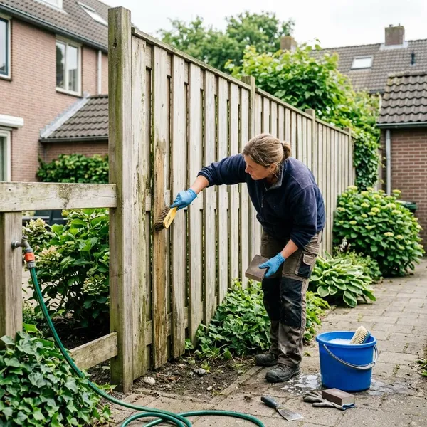 Zo bereid je de schutting voor