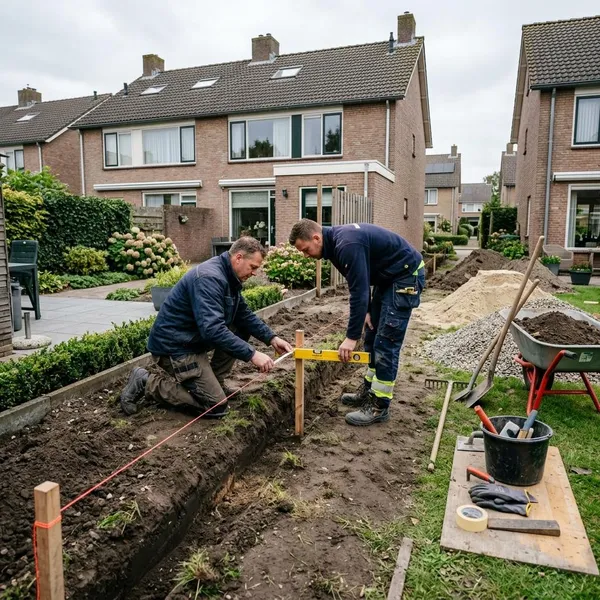 beton schutting plaatsen