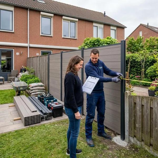 composiet schutting laten plaatsen