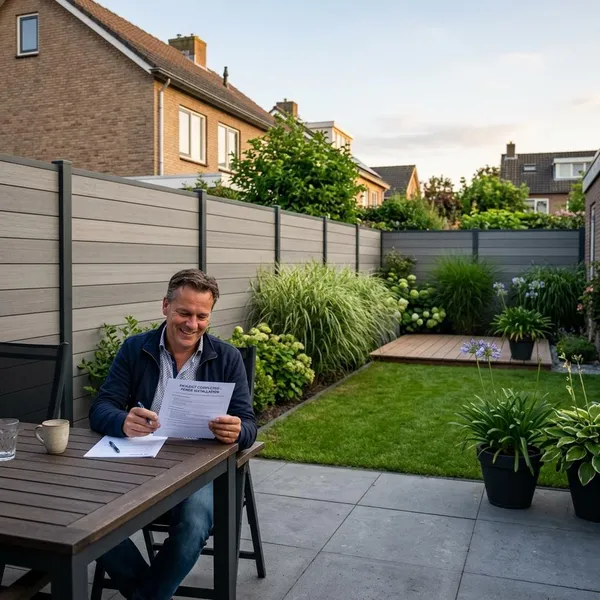 Keuzes bij een composiet schutting