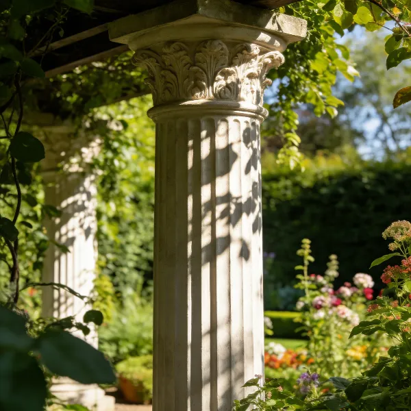 decoratieve palen in tuin