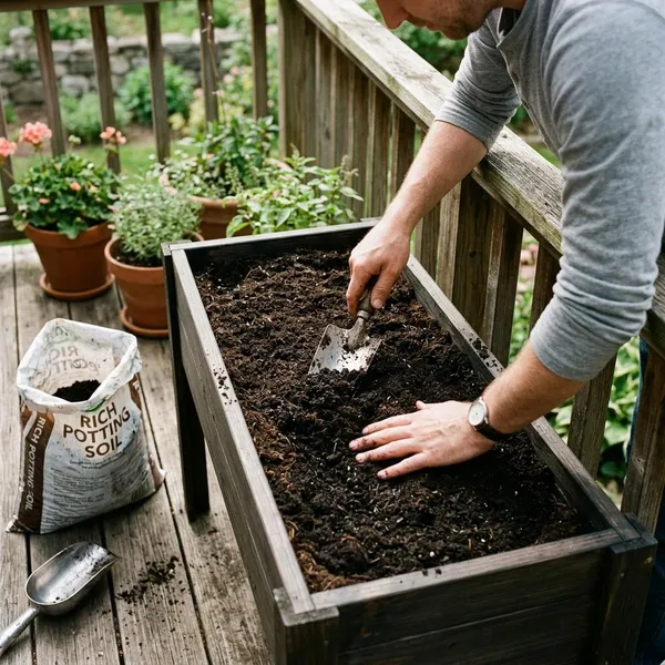 Potgrond voor een plantenbak