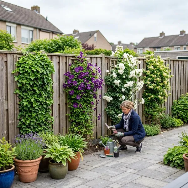 klimplanten voor schutting