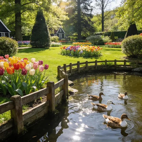 loopeenden los in de tuin