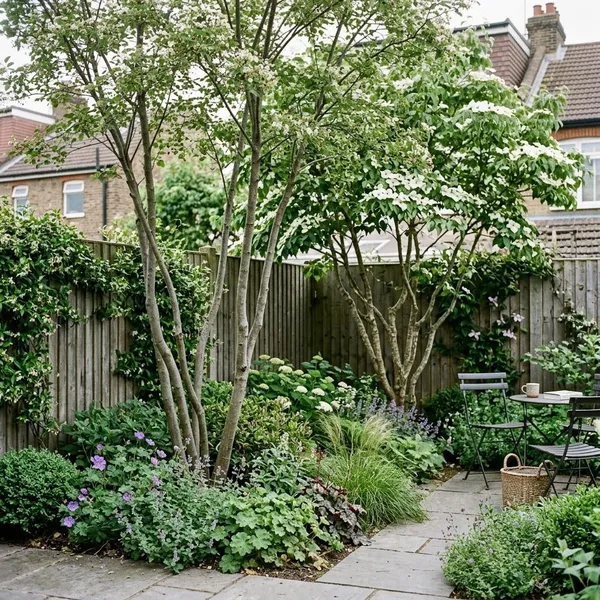 meerstammige boom kleine tuin