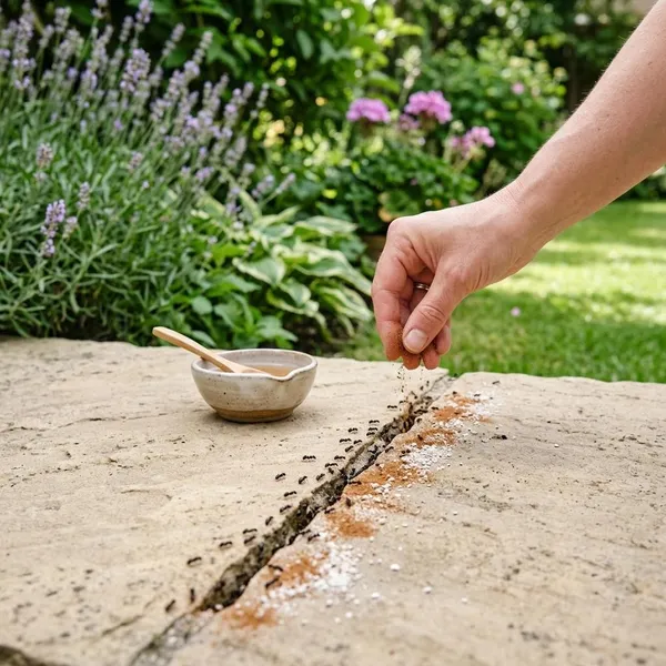 Mieren onder tegels en in voegen bestrijden