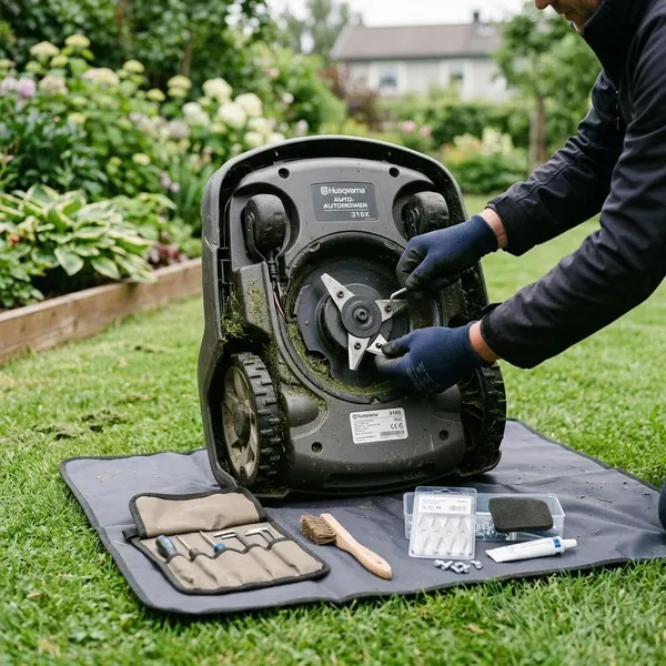 Hoe je een robotmaaier schoon houdt