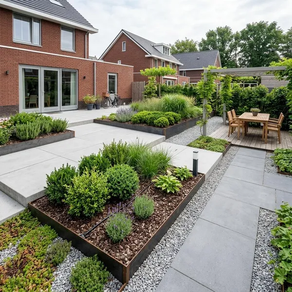 onderhoudsvriendelijke tuin