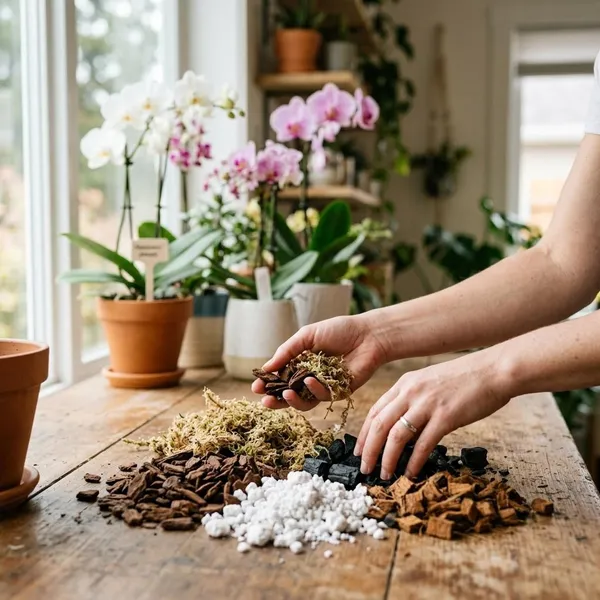 Orchidee potgrond zelf mengen