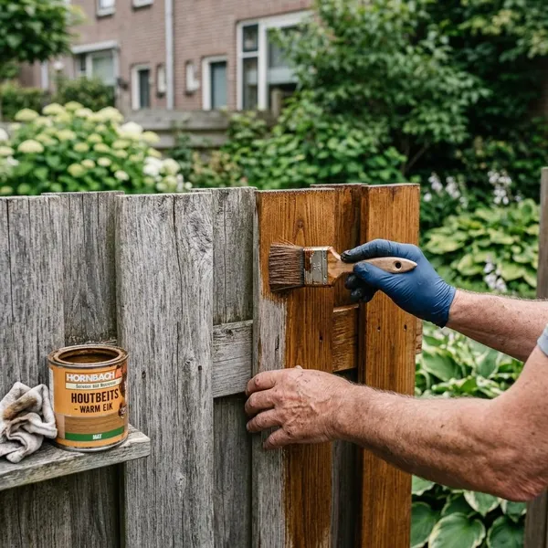 Zo herstel je een scheve schutting