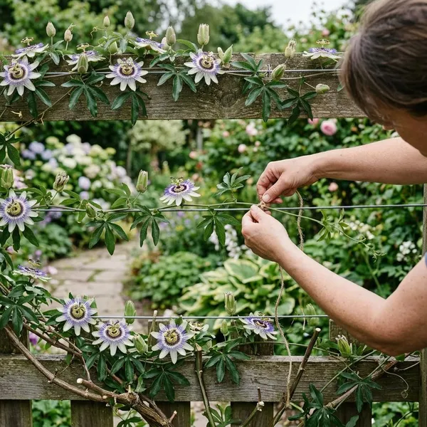 Zo leid je de passiebloem na het snoeien