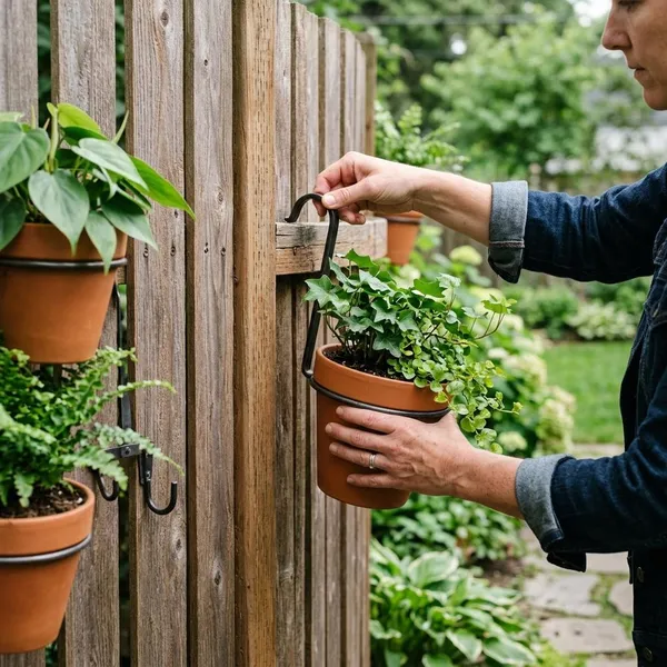 Manieren om planten aan een schutting te hangen