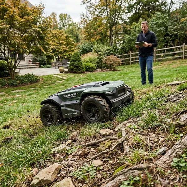 Wat een robotmaaier nodig heeft op ruw terrein