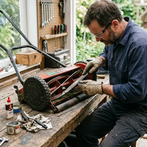 slijpen handgrasmaaier