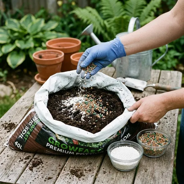 Veen kokos en compost in potgrond
